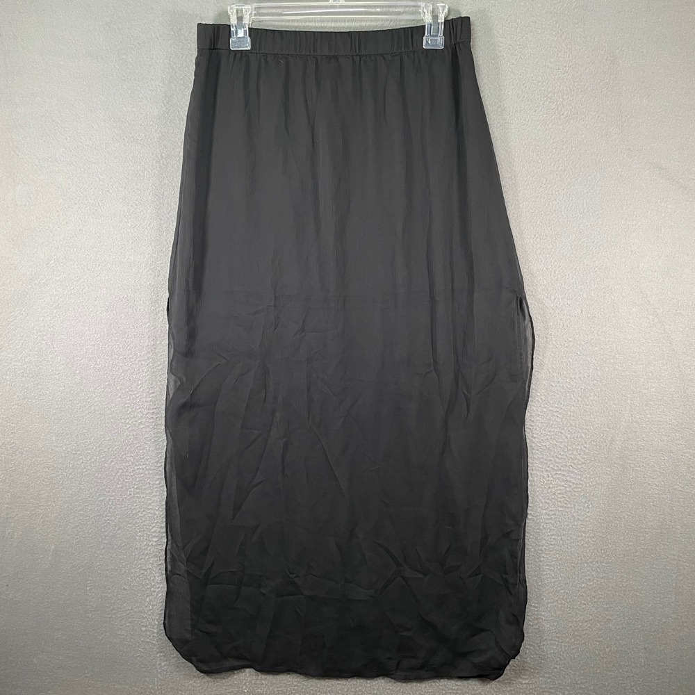 Express Black Maxi Skirt Womens Medium Elastic Waist Long Skirt‎